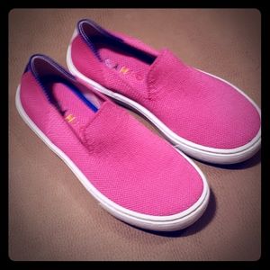 Kids Rothy's pink slip on sneaker
